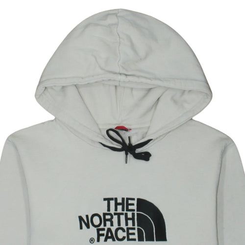 The North Face Womens White Cotton Pullover Hoodie L