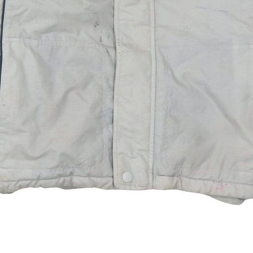 Columbia Men Grey Waterproof Hooded Parka Jacket L