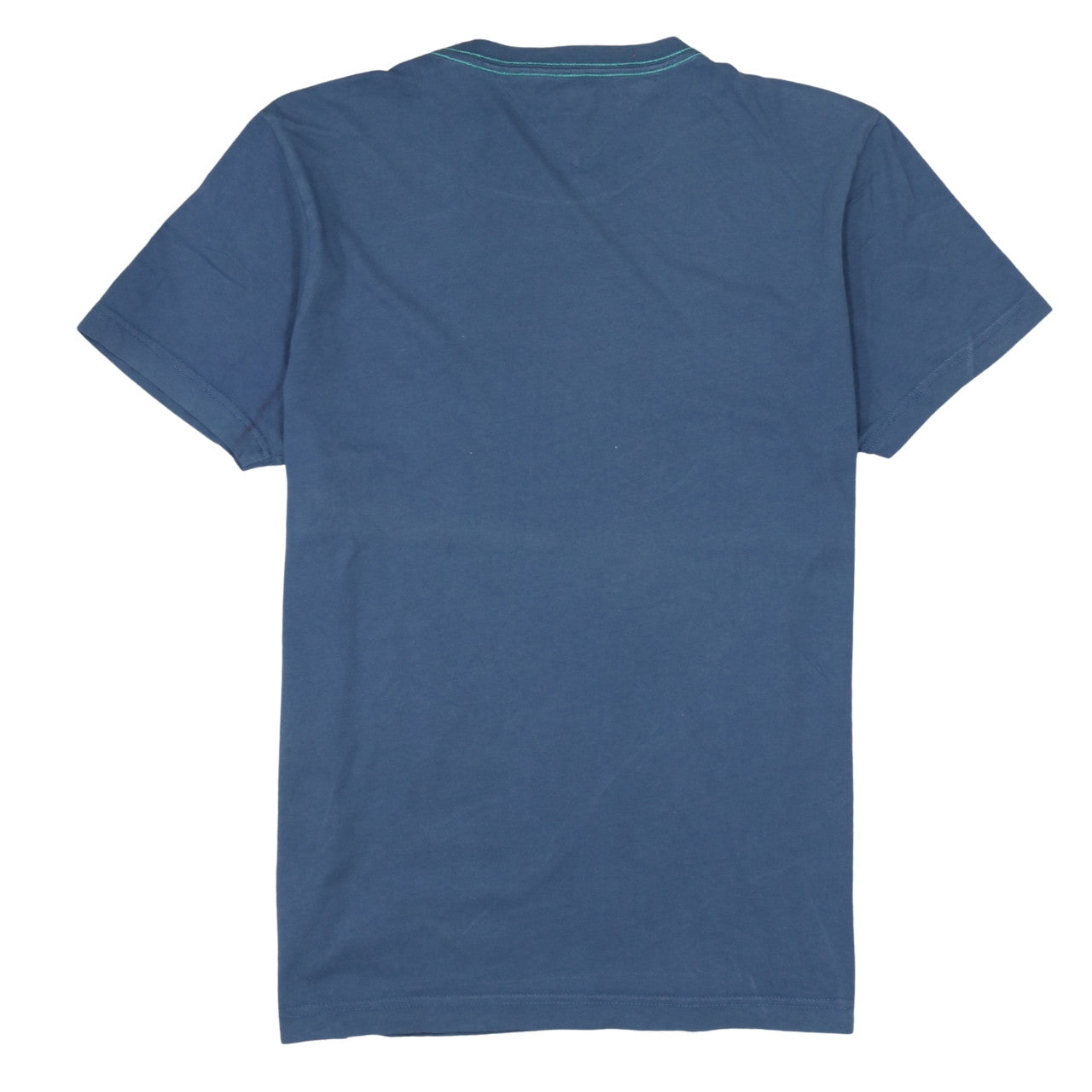 Tommy Hilfiger Men’s Blue Graphic Print Crew Neck Cotton T-Shirt M