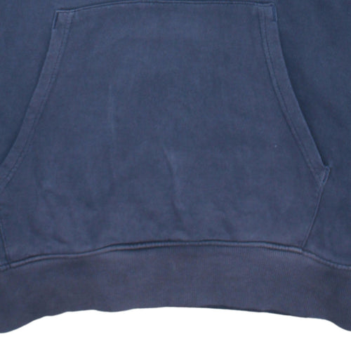 The North Face Mens Blue Pullover Hoodie Small Logo Sweatshirt