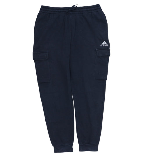Adidas Men's Blue Cargo Fleece Jogger Trousers L