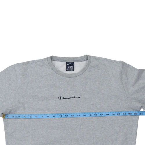 Champion Men's Grey XL Classic Crew Neck Sweatshirt