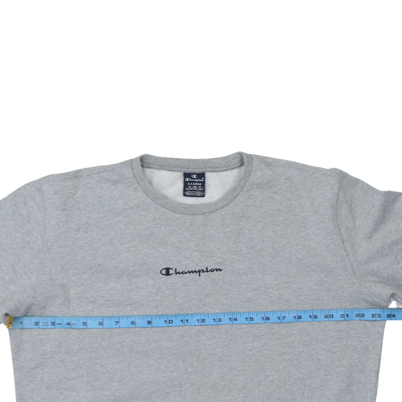 Champion Men's Grey XL Classic Crew Neck Sweatshirt