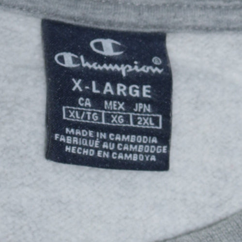 Champion Men's Grey XL Classic Crew Neck Sweatshirt