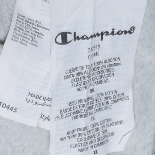 Champion Men's Grey XL Classic Crew Neck Sweatshirt