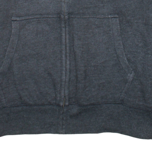 GAP Men’s Grey Full Zip Fleece Hoodie XL Regular Fit Logo Style