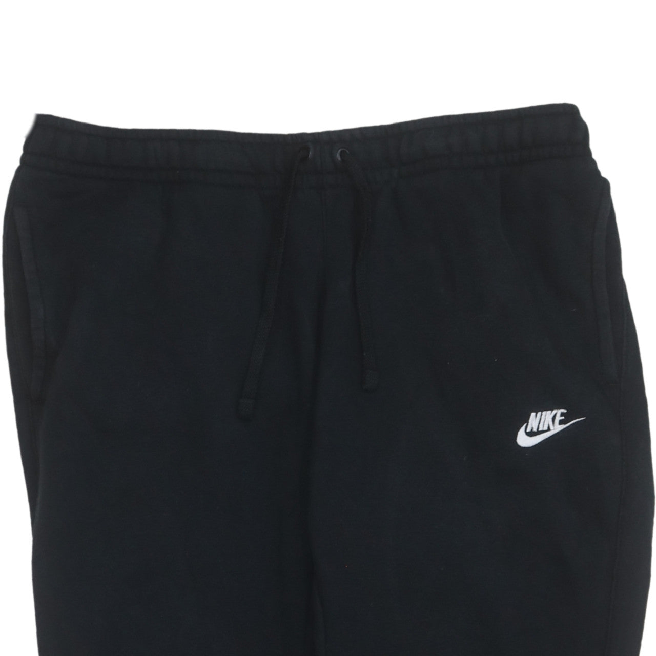 Nike Men's Black Jogger Sweatpants L Cotton Blend Fleece Tapered Fit