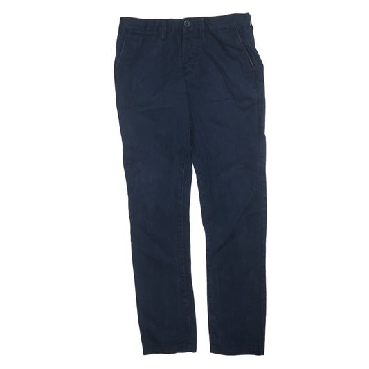 Quiksilver Men's Blue Chino Trousers Size 28 Regular Fit Cotton