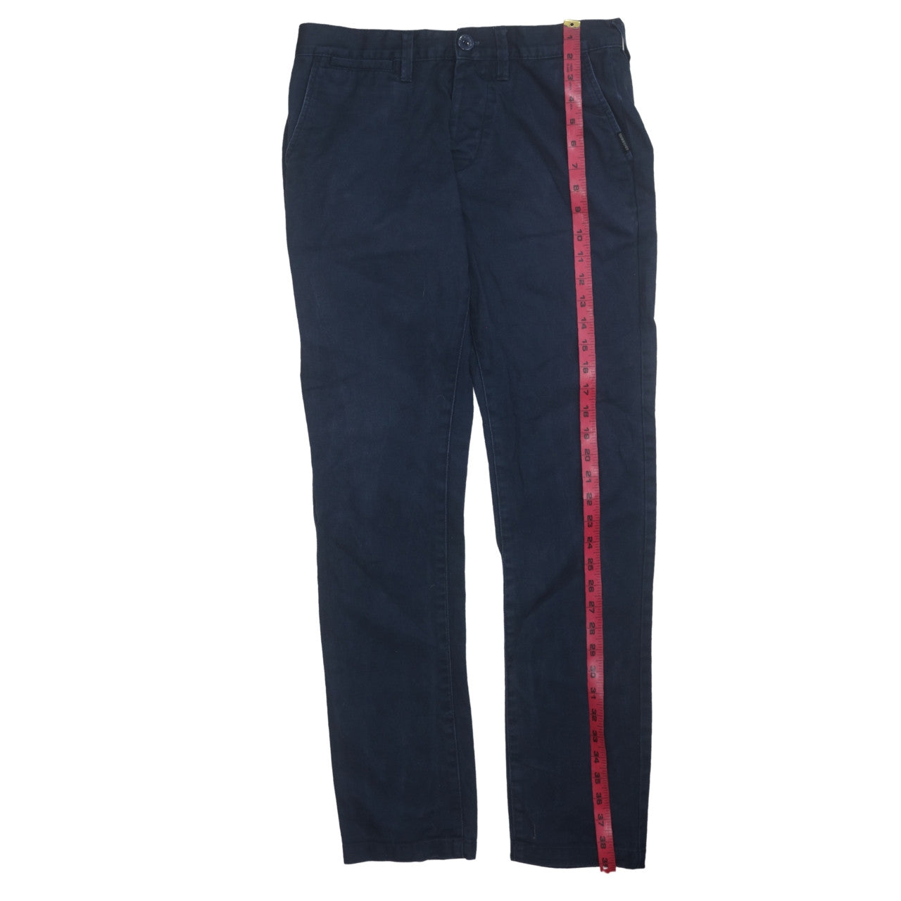 Quiksilver Men's Blue Chino Trousers Size 28 Regular Fit Cotton