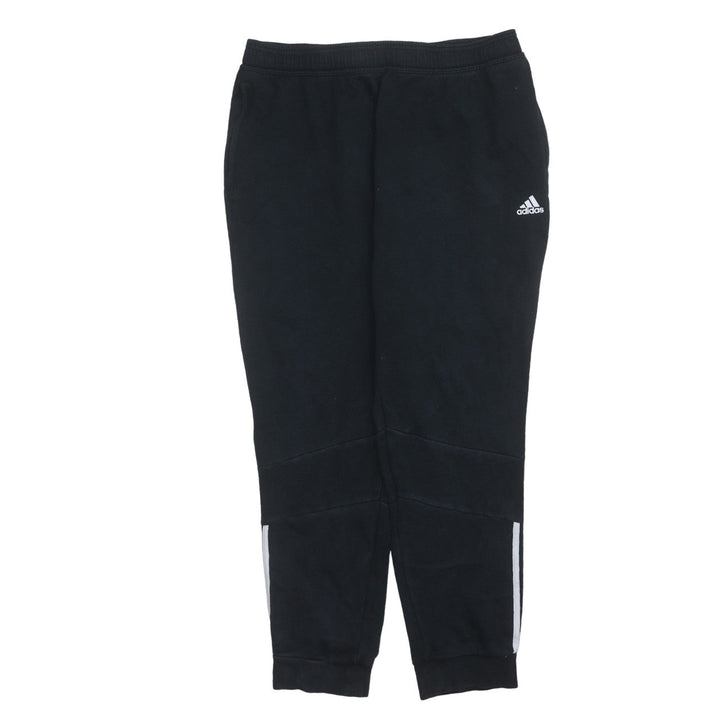 Adidas Men Black XL Jogger Sweatpants Fleece Regular Fit