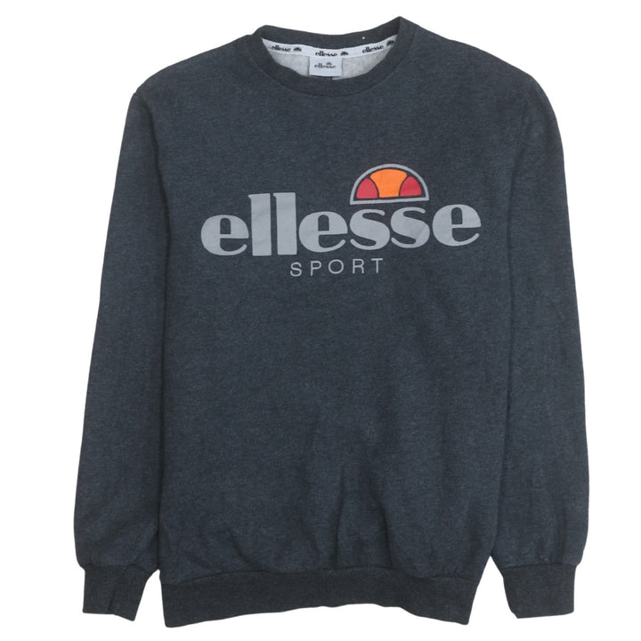 Ellesse Mens Grey Sport Logo Pullover Sweatshirt Size M