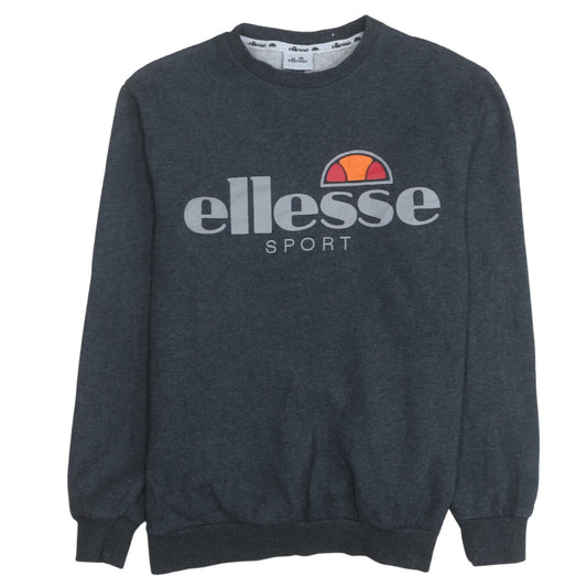 Ellesse Mens Grey Sport Logo Pullover Sweatshirt Size M