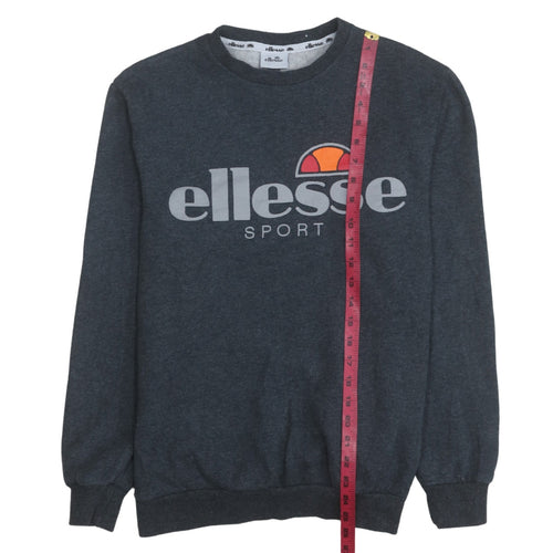 Ellesse Mens Grey Sport Logo Pullover Sweatshirt Size M