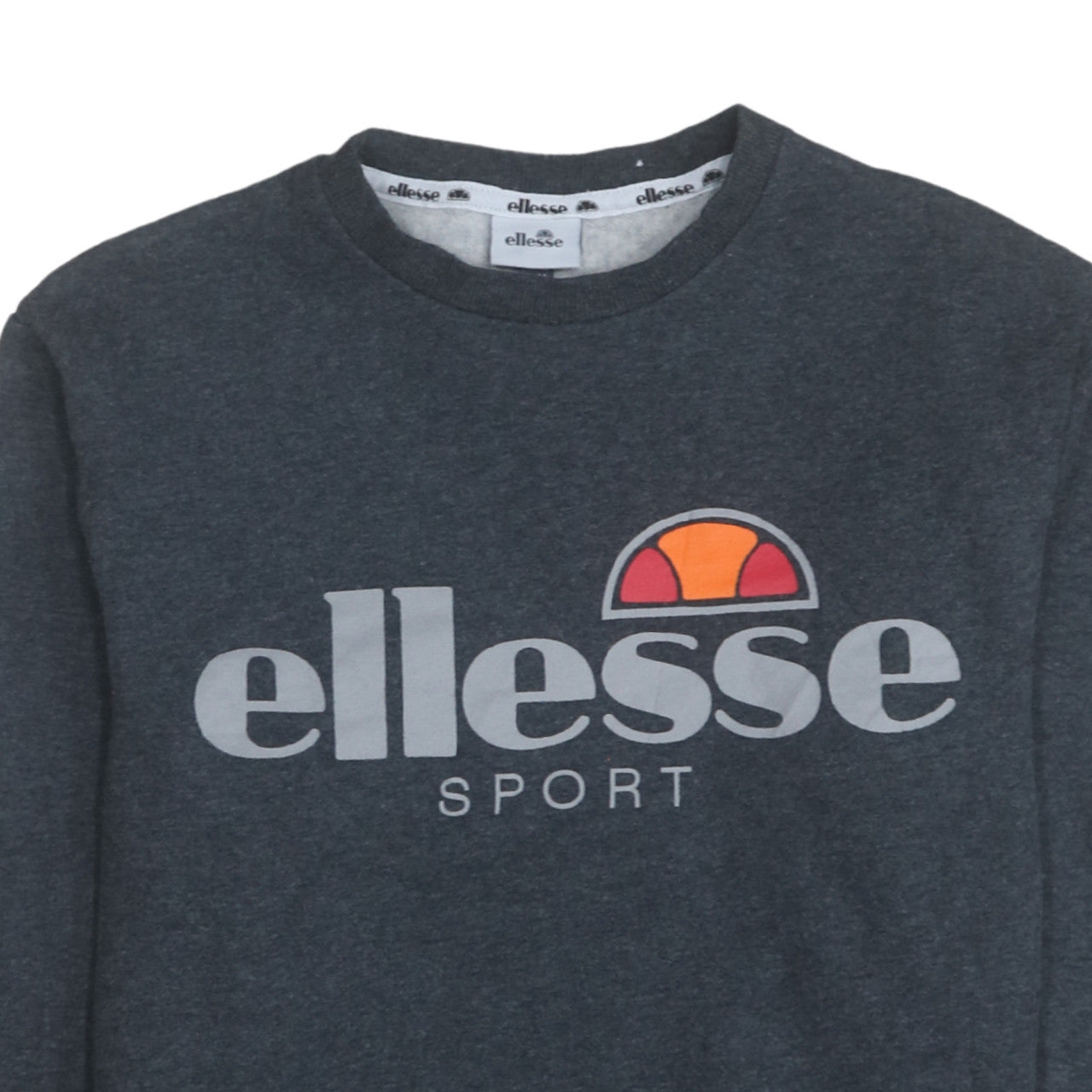 Ellesse Mens Grey Sport Logo Pullover Sweatshirt Size M