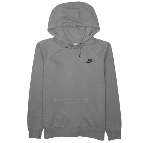 Nike Women’s Grey Pullover Hoodie Medium Cotton Blend Casual
