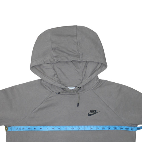 Nike Women’s Grey Pullover Hoodie Medium Cotton Blend Casual