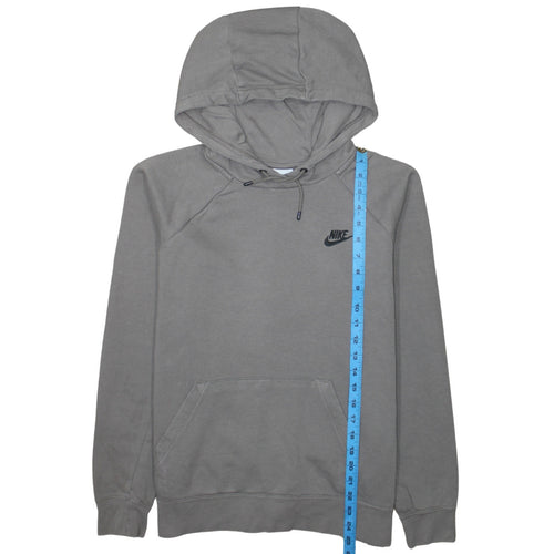 Nike Women’s Grey Pullover Hoodie Medium Cotton Blend Casual