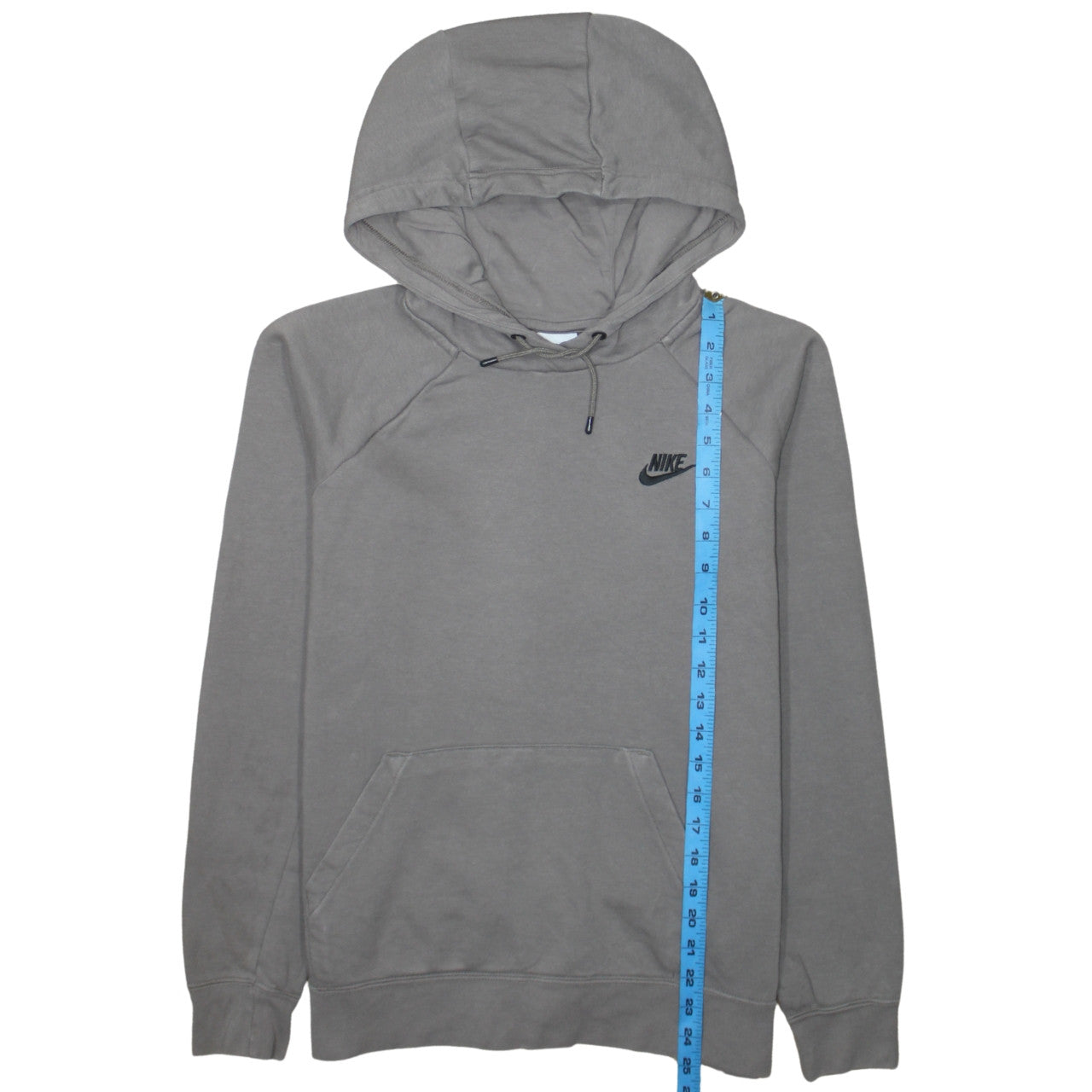 Nike Women’s Grey Pullover Hoodie Medium Cotton Blend Casual