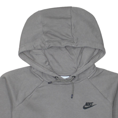 Nike Women’s Grey Pullover Hoodie Medium Cotton Blend Casual
