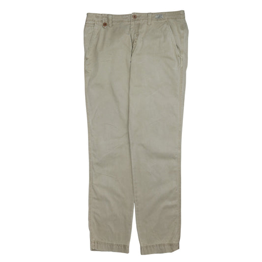 Tommy Hilfiger Men's Beige Chino Trousers 34W 34L Regular Fit