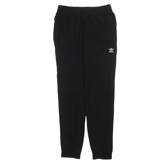 Adidas Womens Black Jogger Trousers Size 12 Fleece Casual