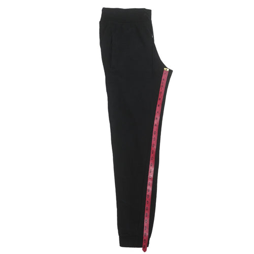 Adidas Womens Black Jogger Trousers Size 12 Fleece Casual