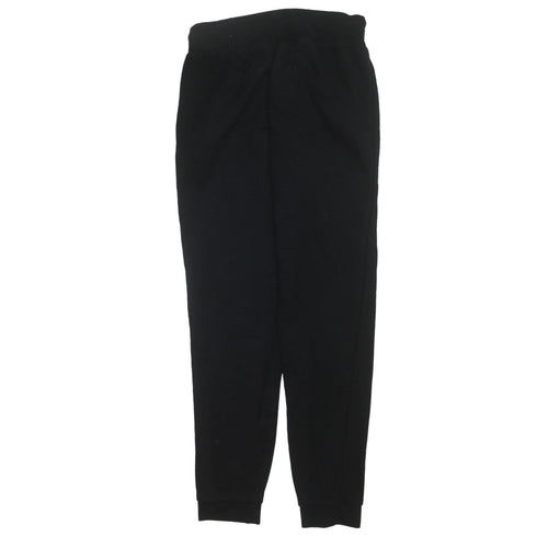 Adidas Womens Black Jogger Trousers Size 12 Fleece Casual