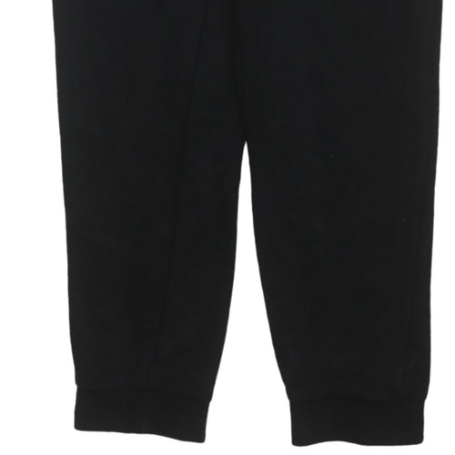 Adidas Womens Black Jogger Trousers Size 12 Fleece Casual