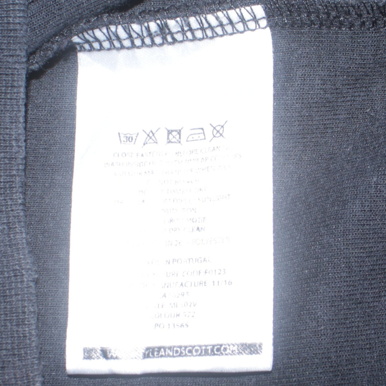 Lyle & Scott Men's Black Track Jacket Size L Full Zip Cotton Blend