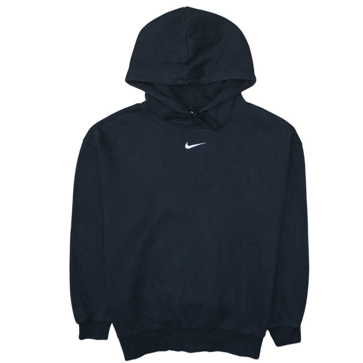 Nike Womens Black Small Pullover Hoodie Cotton Blend