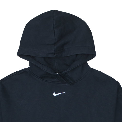 Nike Womens Black Small Pullover Hoodie Cotton Blend