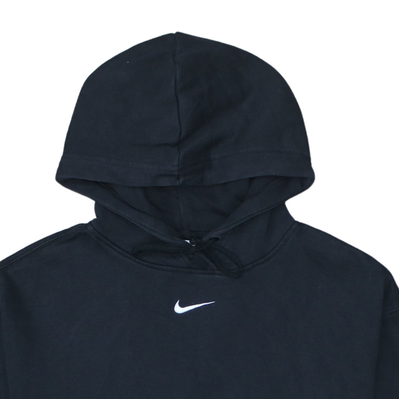 Nike Womens Black Small Pullover Hoodie Cotton Blend
