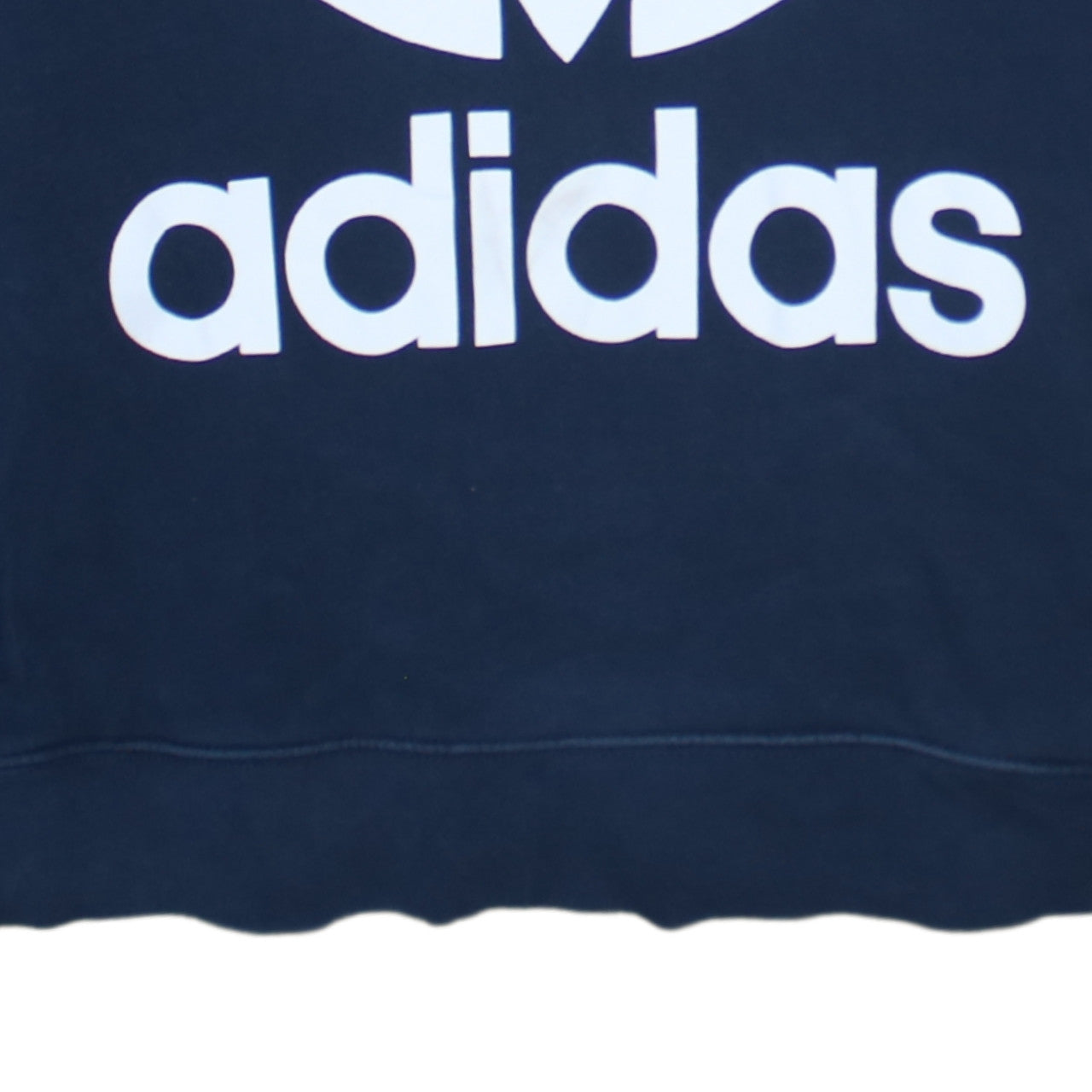Adidas Womens Navy Blue Hooded Pullover Sweatshirt Size 12