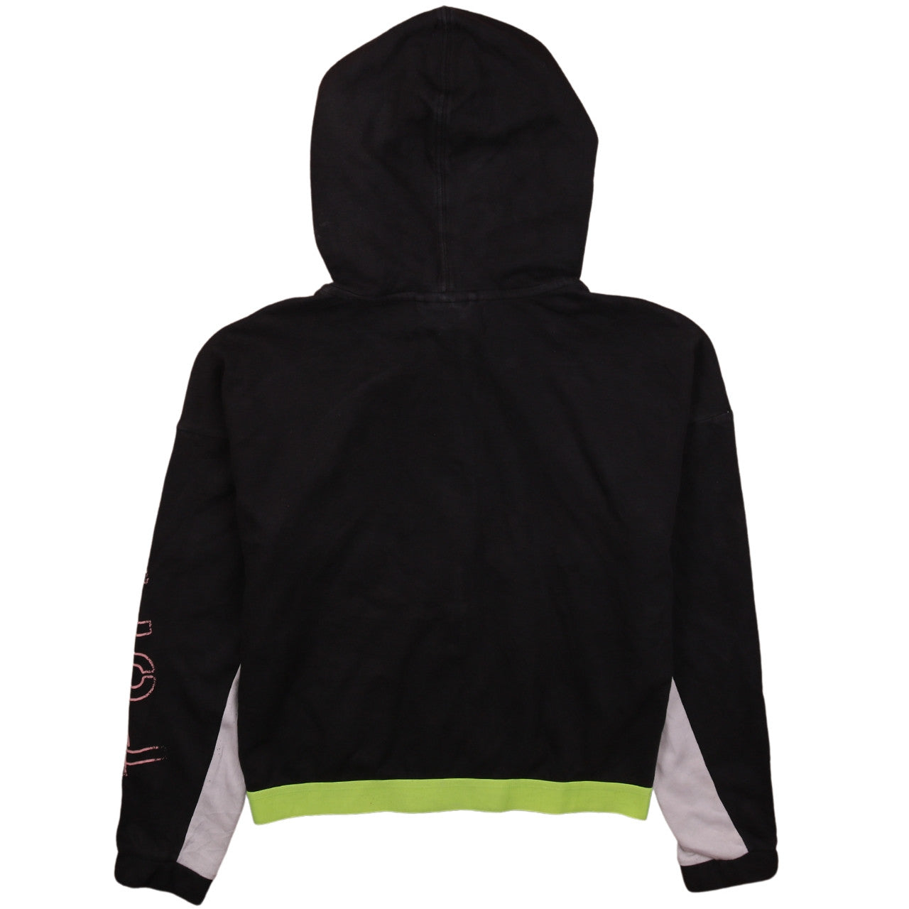 Puma Womens Black Full Zip Hoodie XS Hooded Graphic Sweatshirt