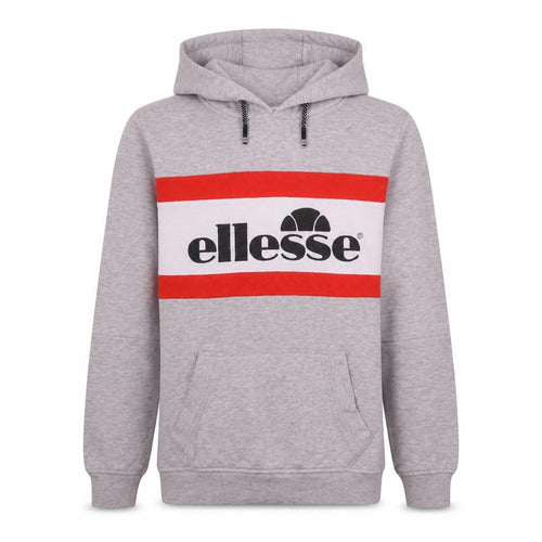Ellesse Boys Grey Pullover Hoodie 12 Years Logo Colourblock Sportswear