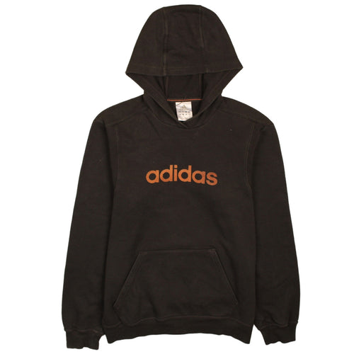 Adidas Men's Black Pullover Hoodie M Logo Fleece Sweatshirt