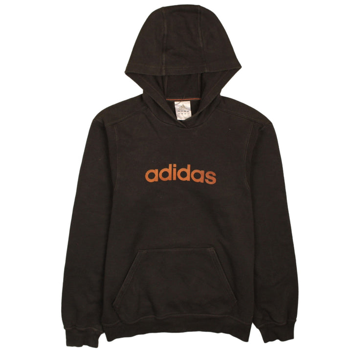 Adidas Men's Black Pullover Hoodie M Logo Fleece Sweatshirt