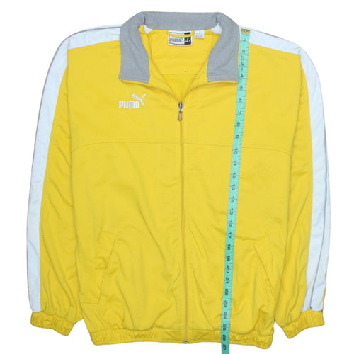 Puma Men's Yellow Track Jacket Size S Full Zip Activewear
