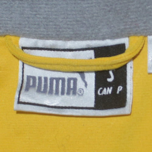 Puma Men's Yellow Track Jacket Size S Full Zip Activewear