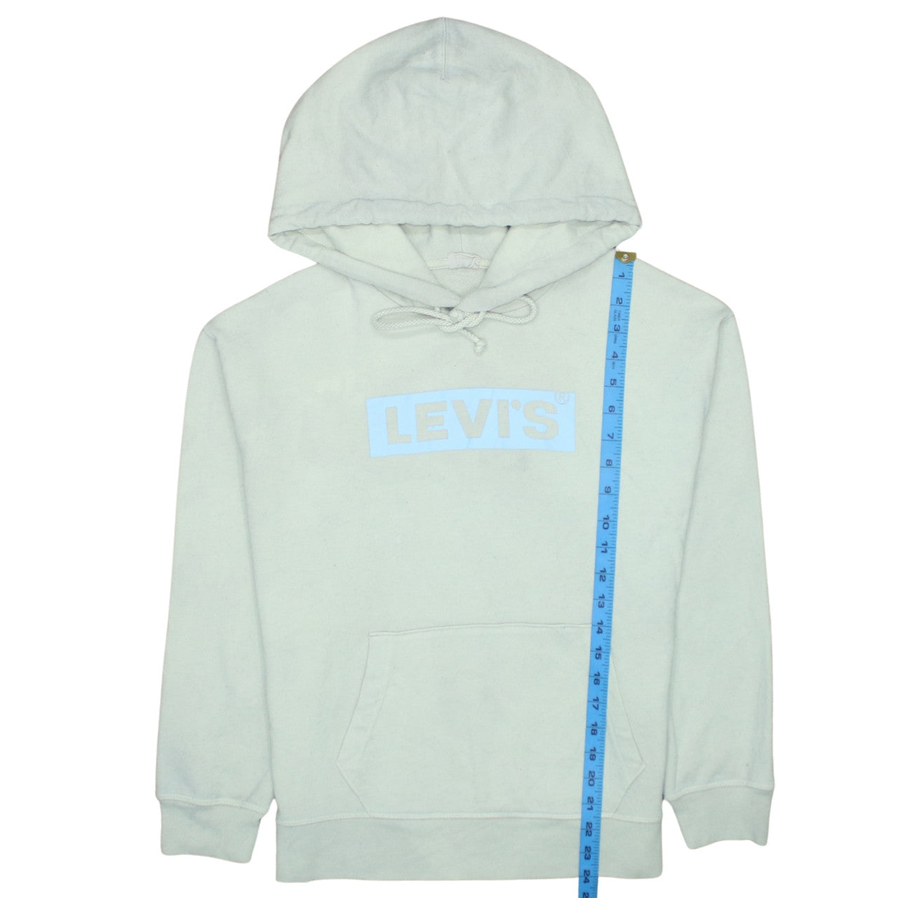 Levi's Women's Light Beige Logo Pullover Hoodie Size S
