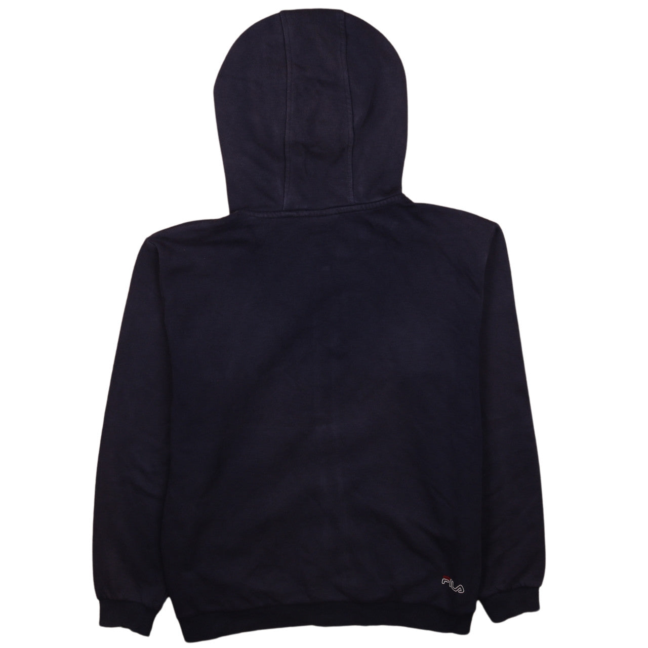 Fila Boys Black Full Zip Hoodie 11-12 Years Logo Fleece Sweatshirt