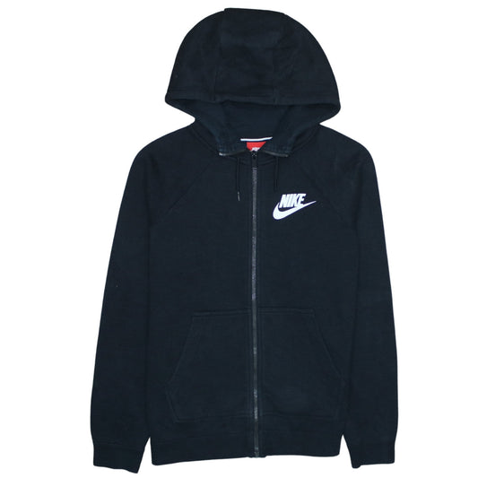 Nike Women's Black Full Zip Hoodie Small Hooded Sweatshirt