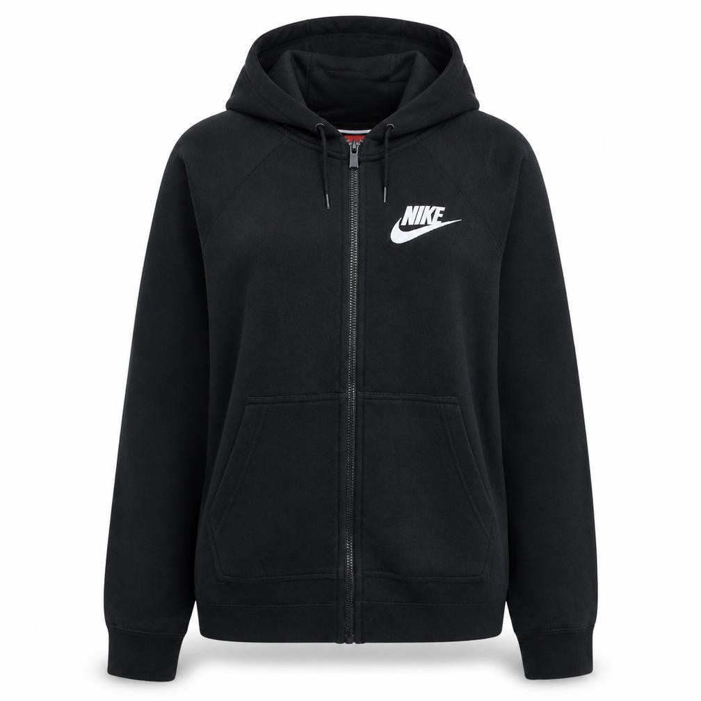 Nike Women's Black Full Zip Hoodie Small Hooded Sweatshirt