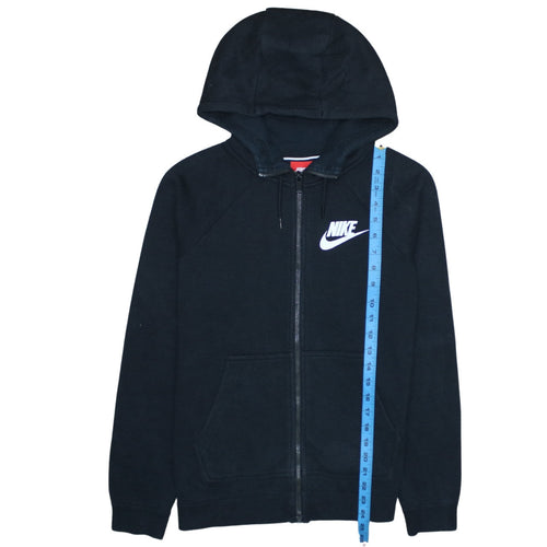 Nike Women's Black Full Zip Hoodie Small Hooded Sweatshirt