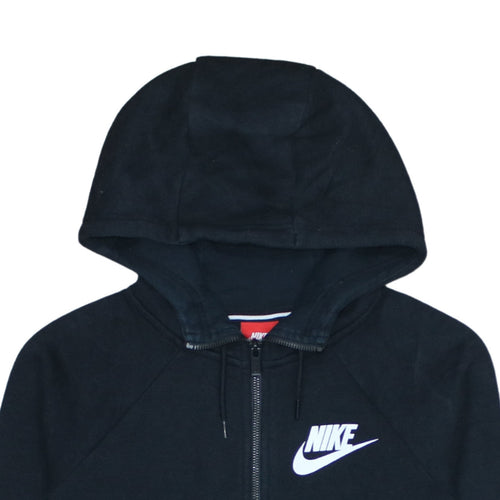Nike Women's Black Full Zip Hoodie Small Hooded Sweatshirt