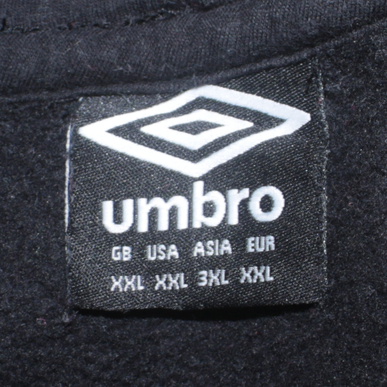Umbro Men's Black 2XL Pullover Hoodie Sports Fleece Sweatshirt