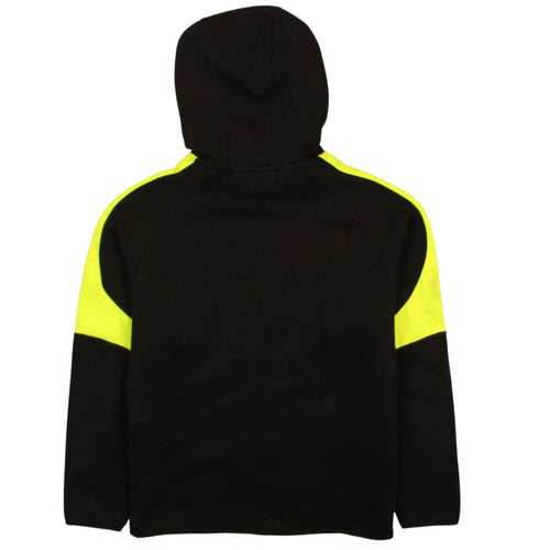 Puma Men’s Black XL Pullover Hoodie with Logo and Neon Detail
