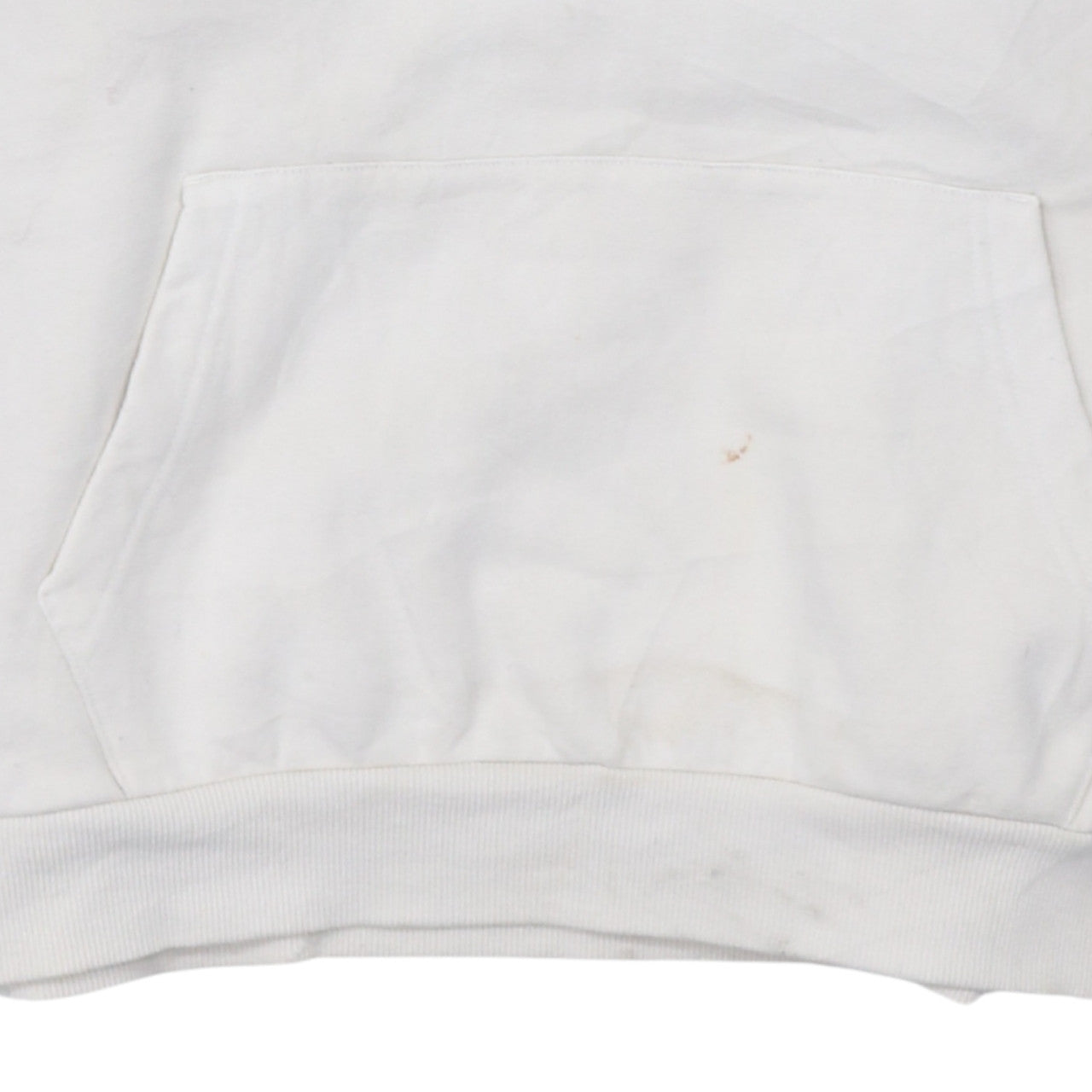 Tommy Jeans Men White Pullover Hoodie L Graphic Logo Cotton Blend