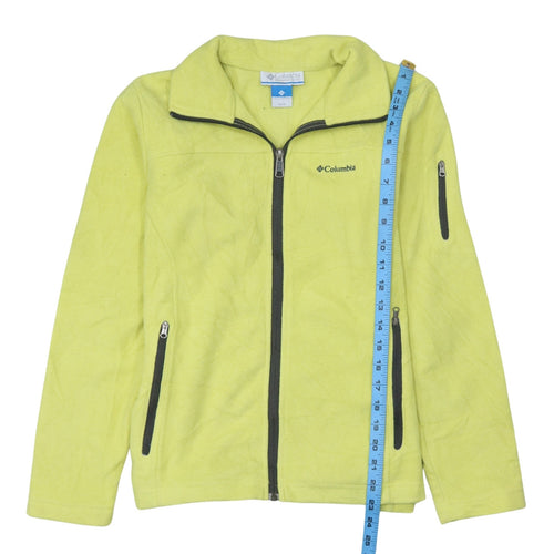 Columbia Women's Yellow Fleece Full Zip Jacket Size 14