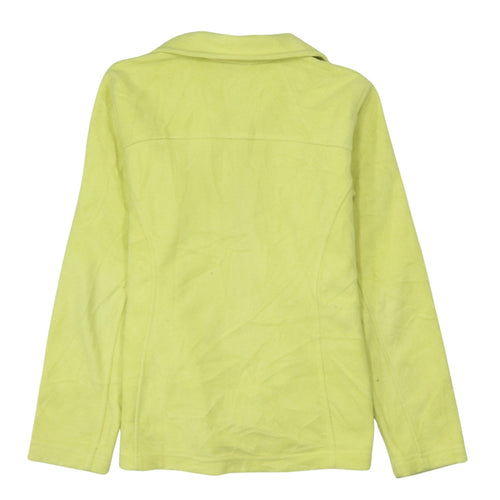 Columbia Women's Yellow Fleece Full Zip Jacket Size 14